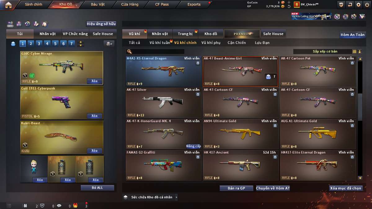 shop acc cf uy tin gia re